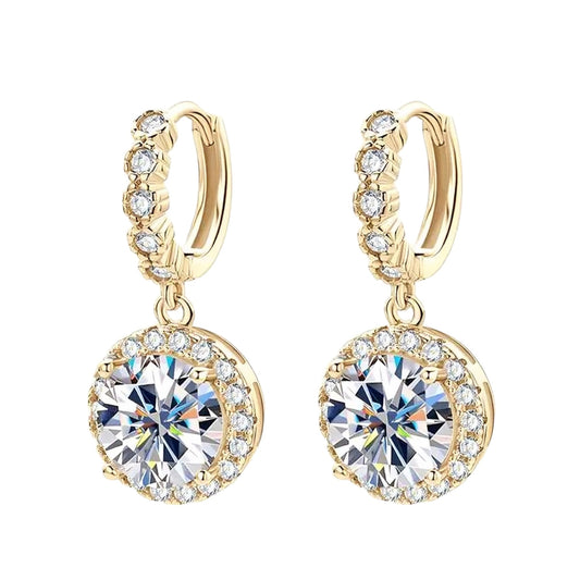 Classic moissanite earrings