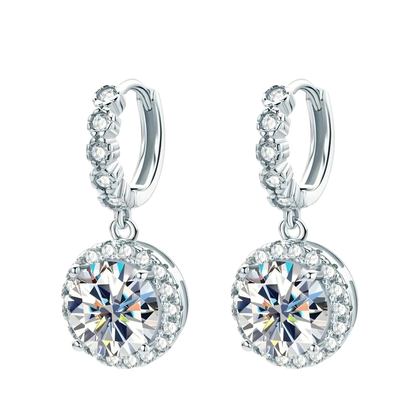 Classic moissanite earrings