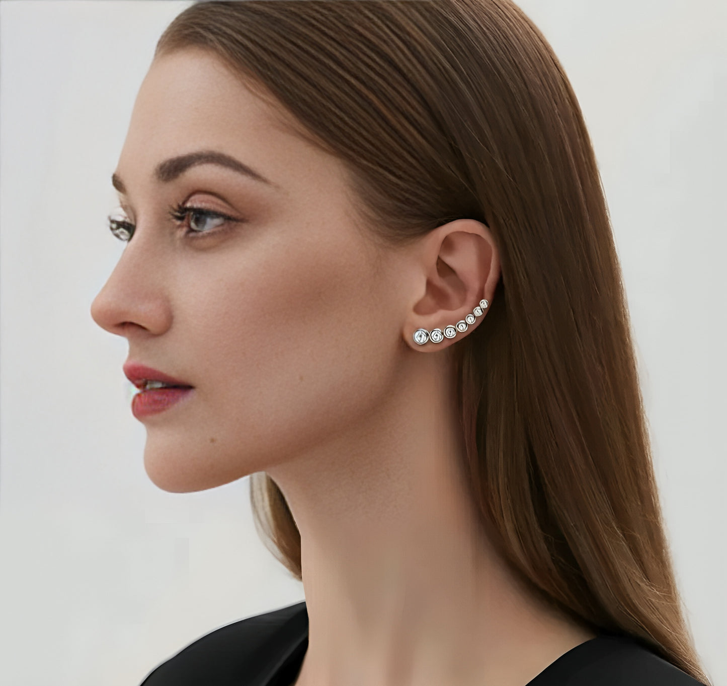 Earrings, real 4mm,3.5mm,3mm,2.5mm,2.2mm,2mm,1.8mm moissanite stones, earrings pair, 925 sterling silver
