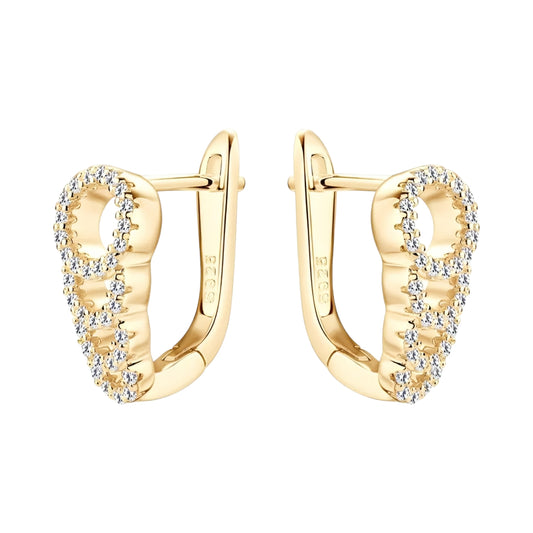 Moissanite hoop earrings