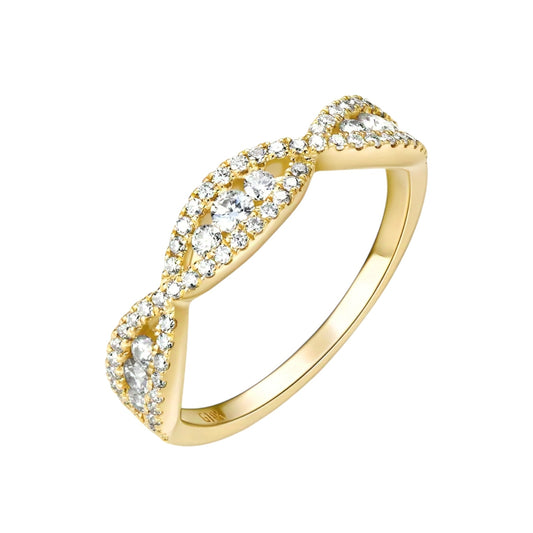 10k solid gold ring with 2.4mm 1.8mm 1mm moissanite