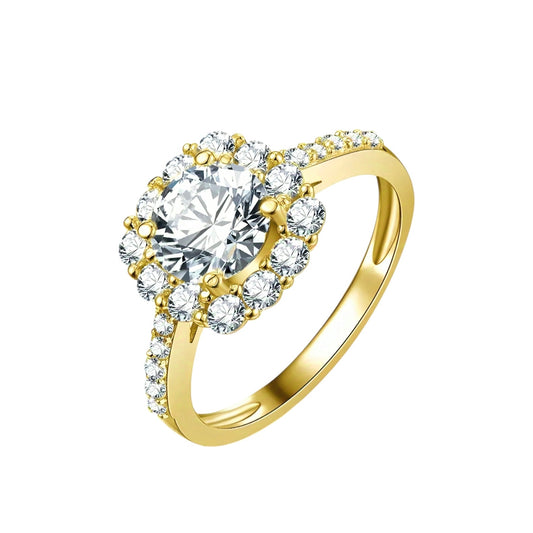 1.2ct fine moissanite gold ring