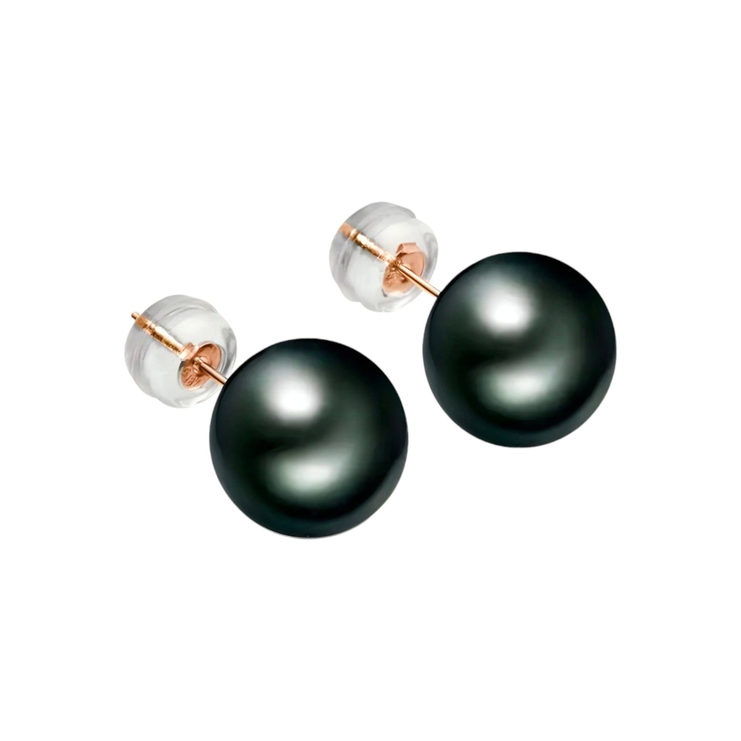 18k gold earrings with 8-9mm pearl