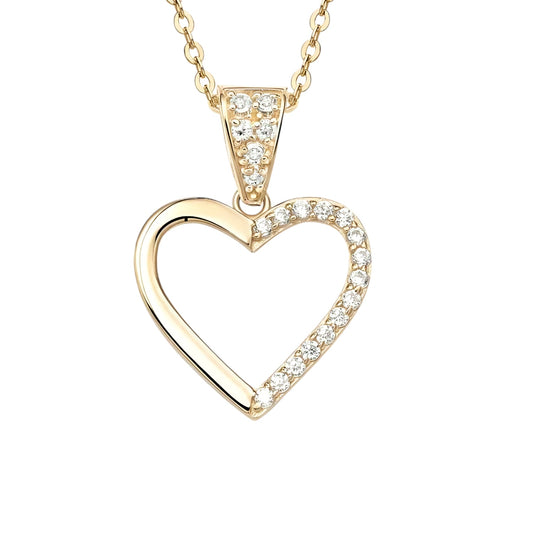 14k solid gold necklace with 1.3mm zircons
