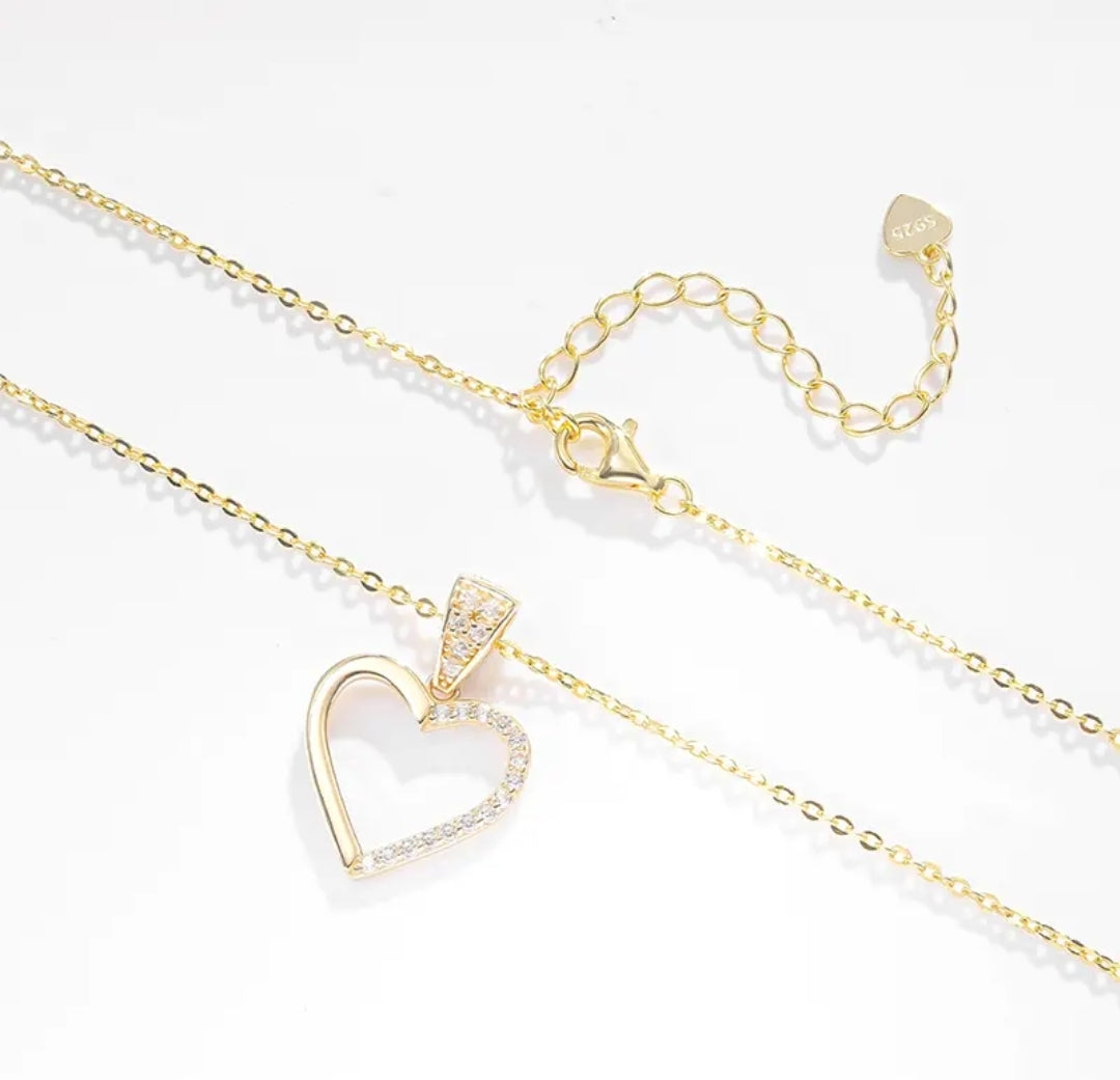 14k solid gold necklace with 1.3mm zircons