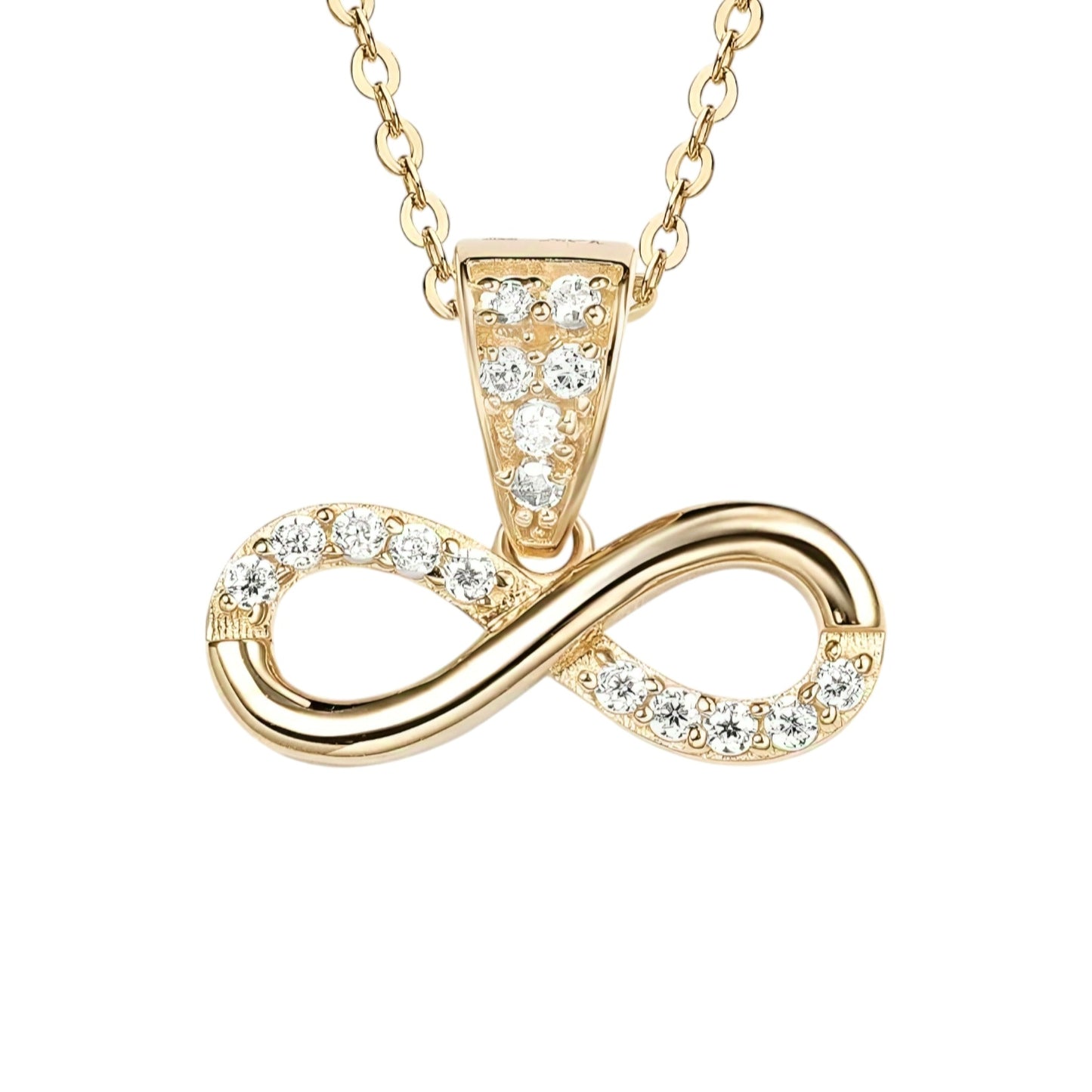 14k solid gold twisted necklace