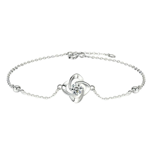 Moissanite silver bracelet