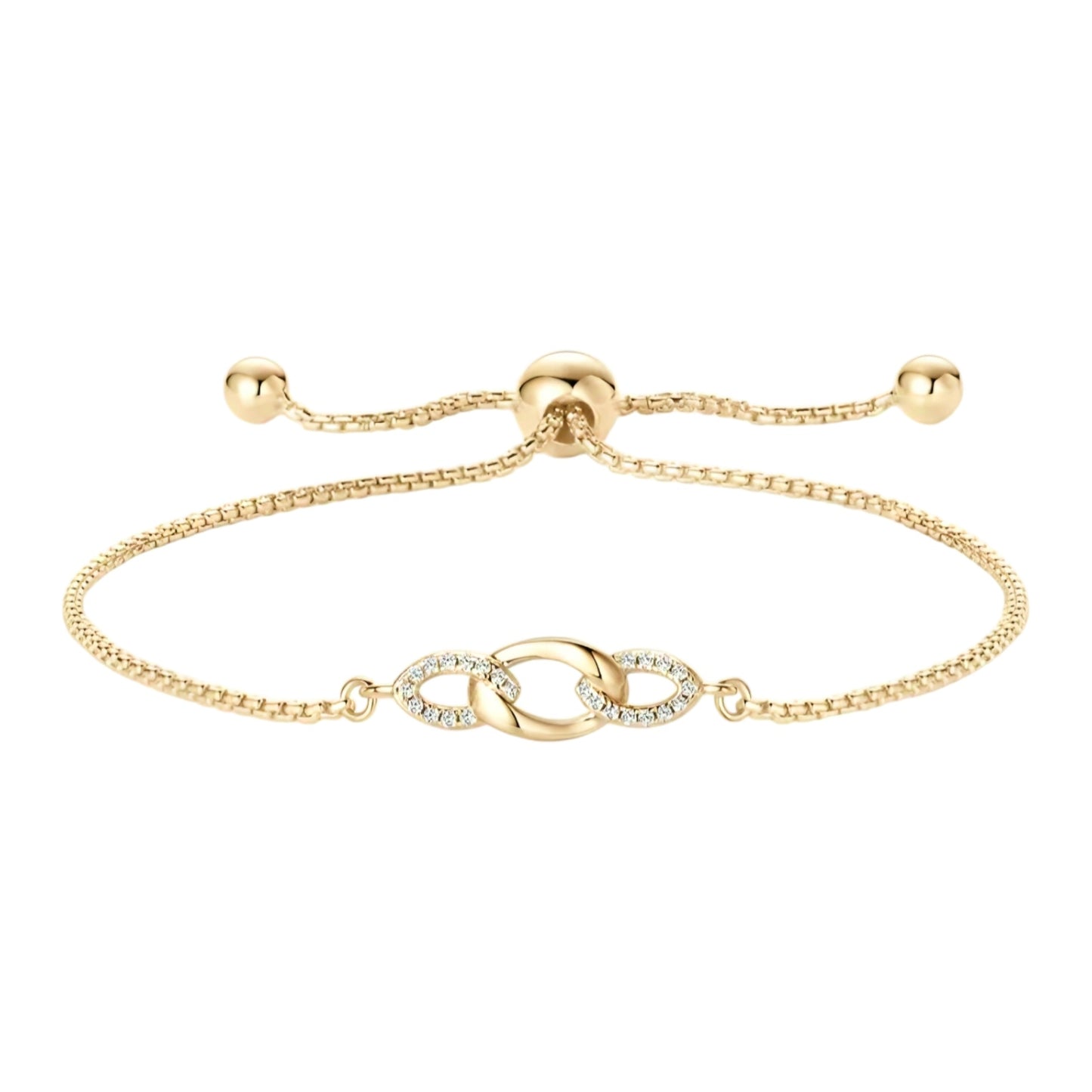 0.8mm moissanite silver bracelet
