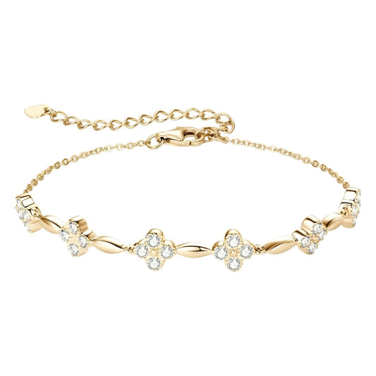 2mm*24pcs moissanite silver bracelet