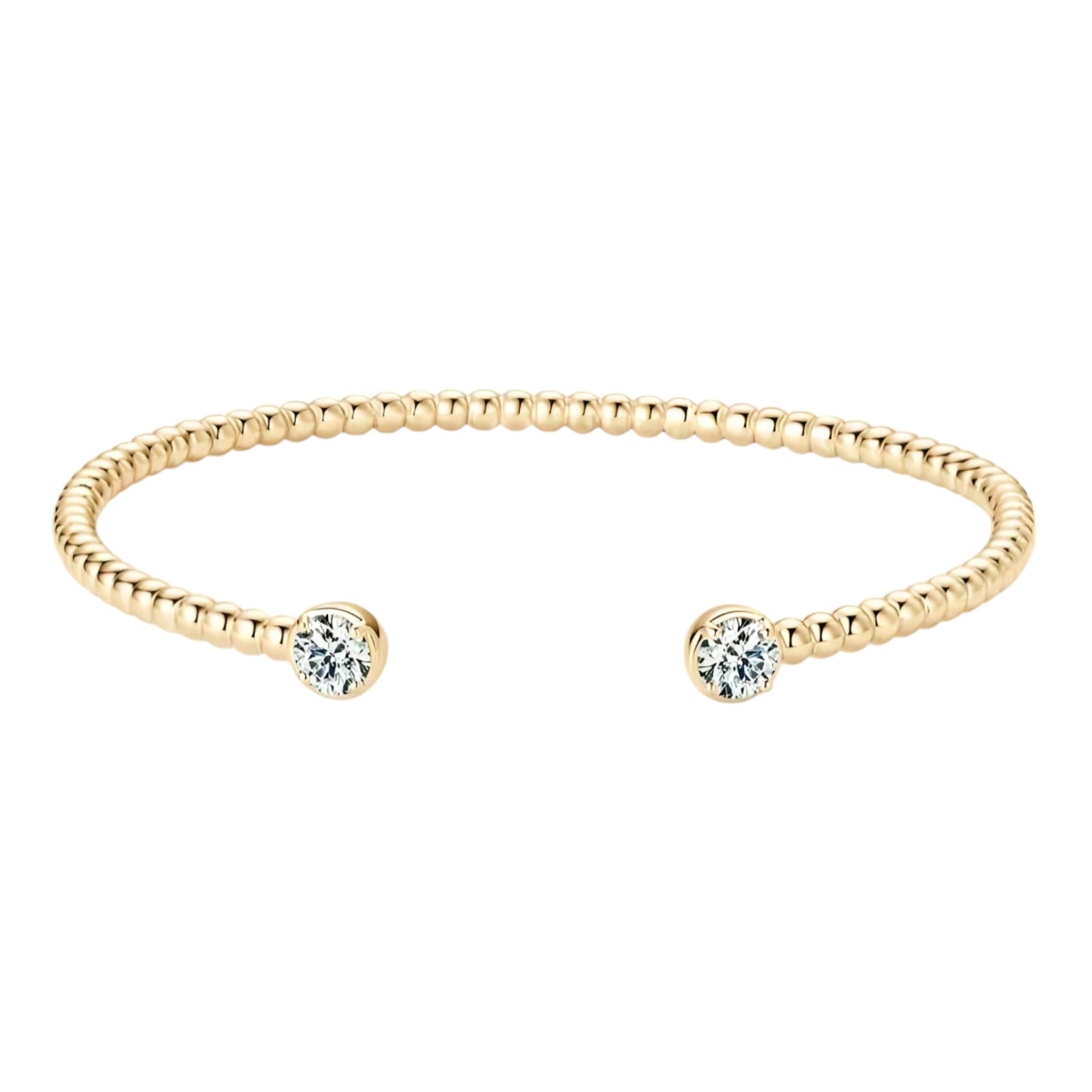 5mm*2pcs moissanite silver bracelet
