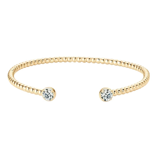 5mm*2pcs moissanite silver bracelet