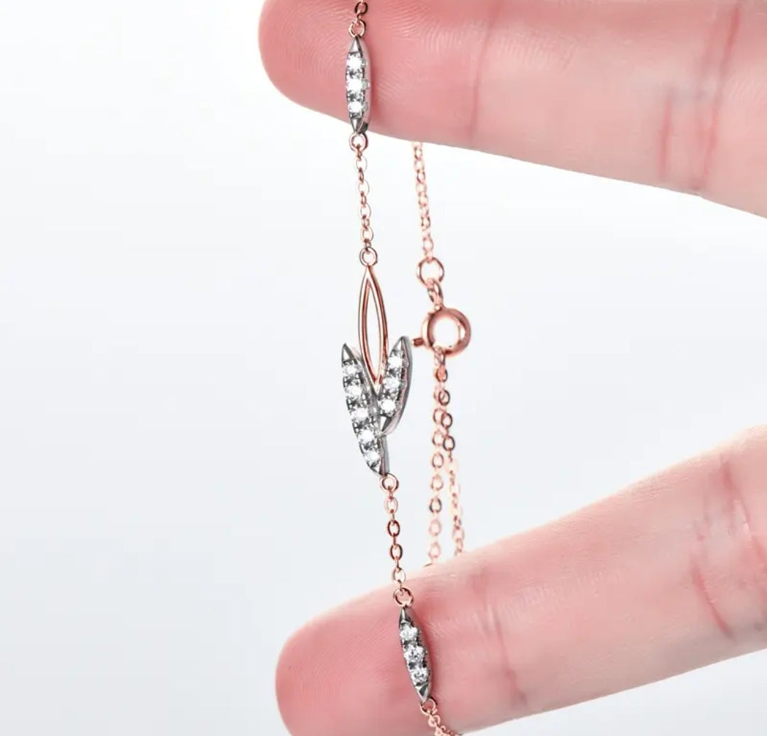 multi moissanite silver bracelet