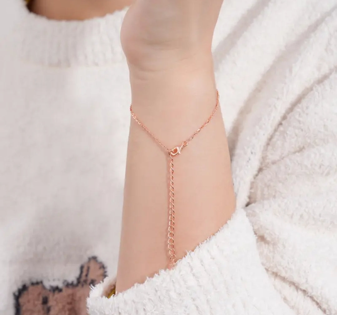 3mm*4pcs moissanite silver bracelet