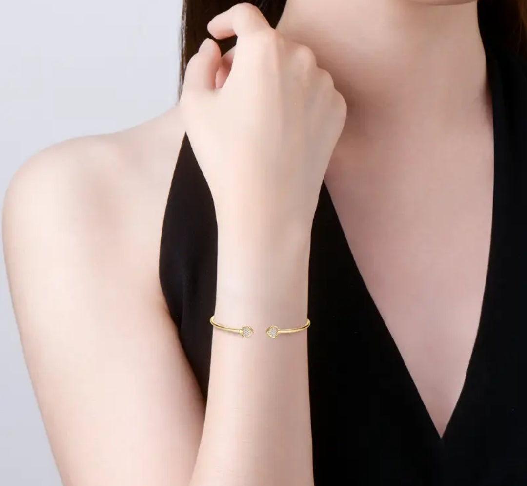 0.9mm*34pcs moissanite silver bracelet