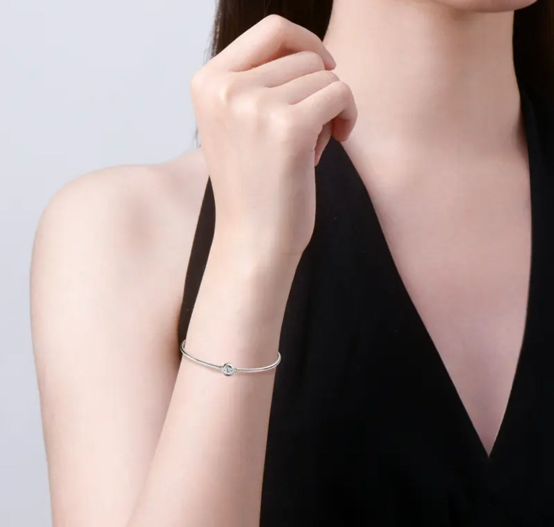 0.5ct moissanite silver bracelet