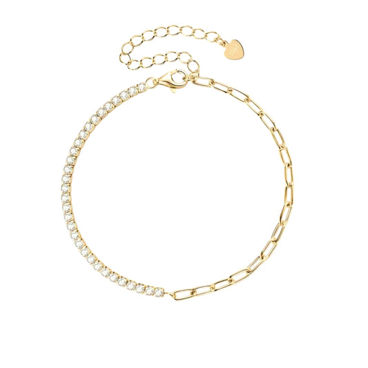 2mm*31pcs moissanite silver bracelet