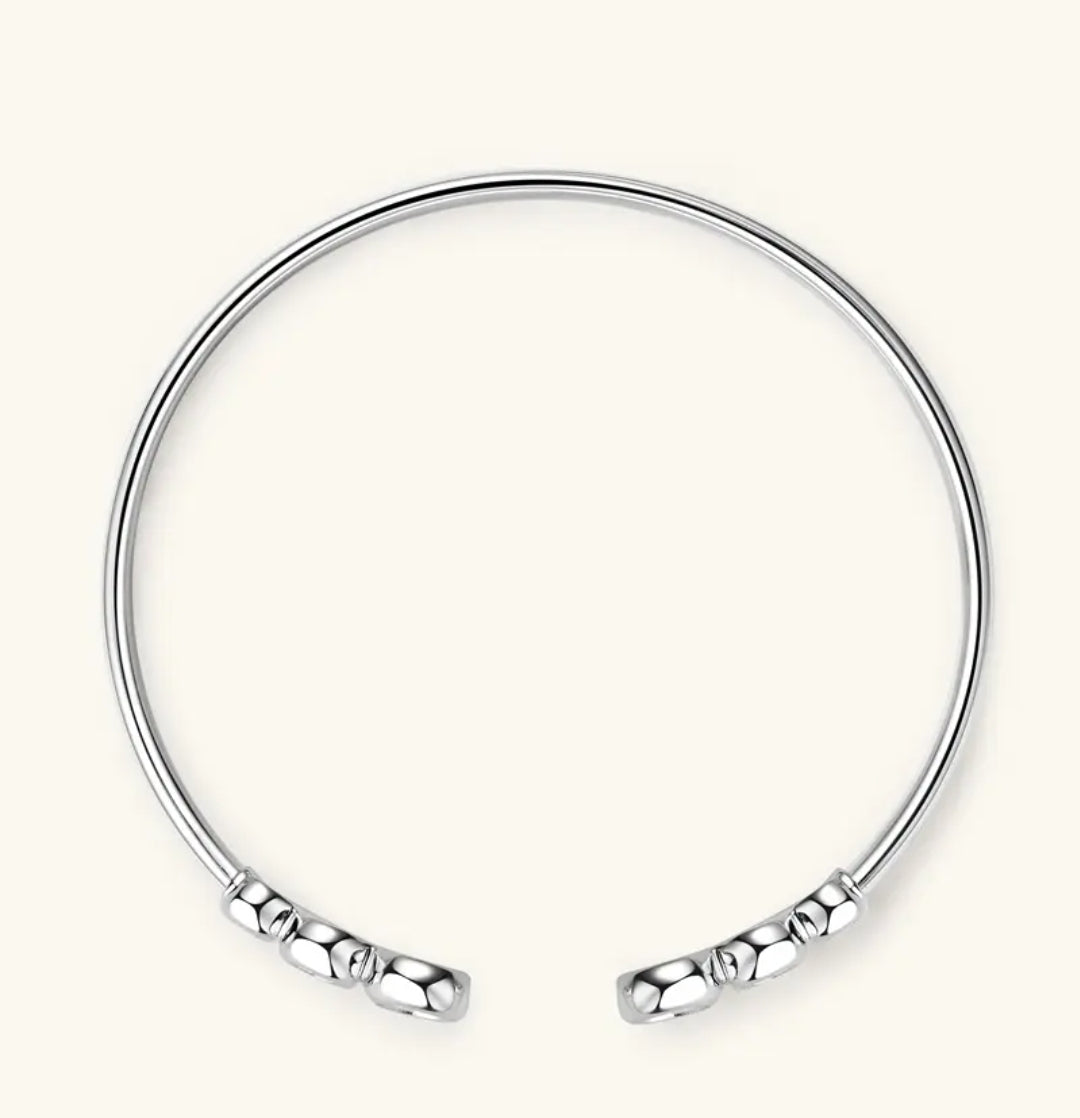 5mm 4mm 3mm moissanite silver bracelet
