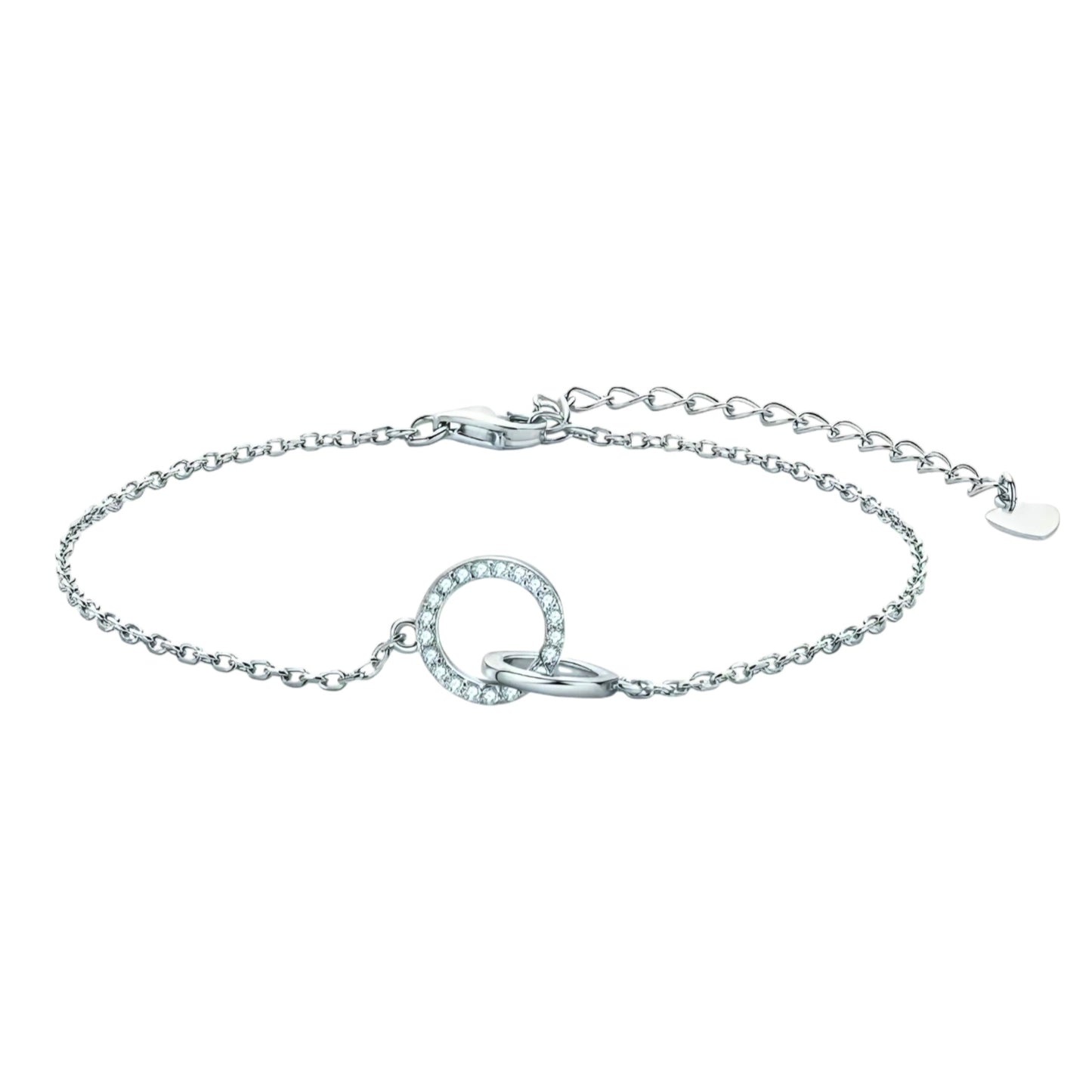 1mm*21pcs moissanite silver bracelet
