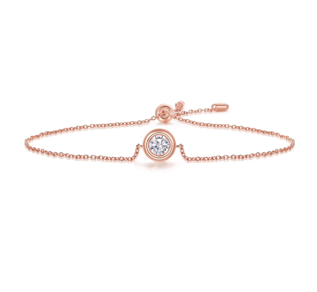 5mm classics moissanite silver bracelet