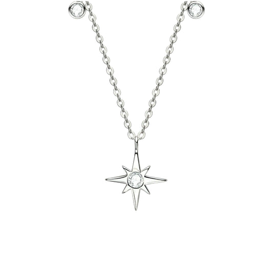3mm star shape Moissanite pendant necklace