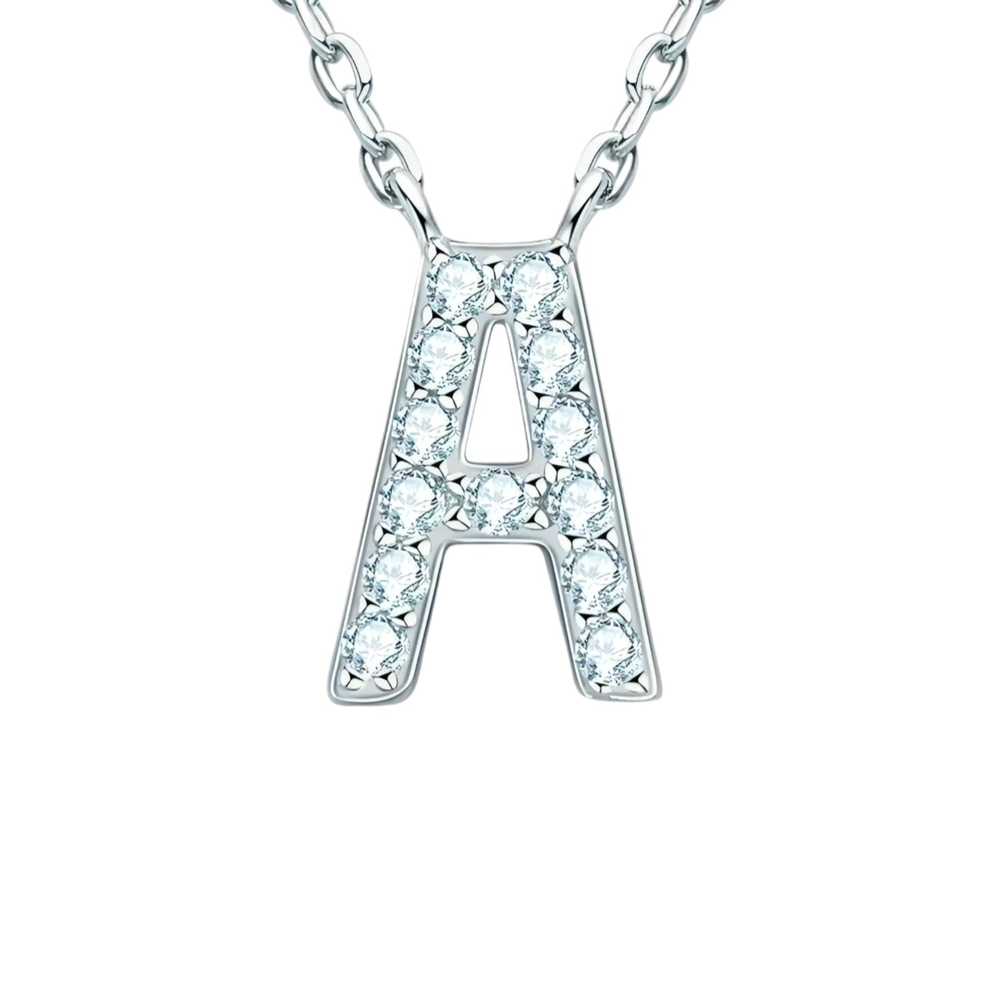 A to Z 26 letter unique Moissanite pendant necklace