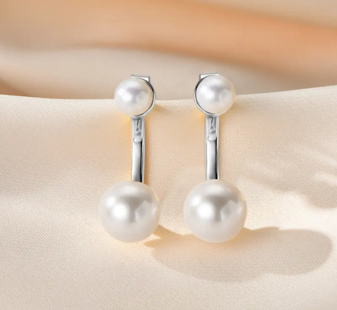 5mm and 8mm pearl earrings
