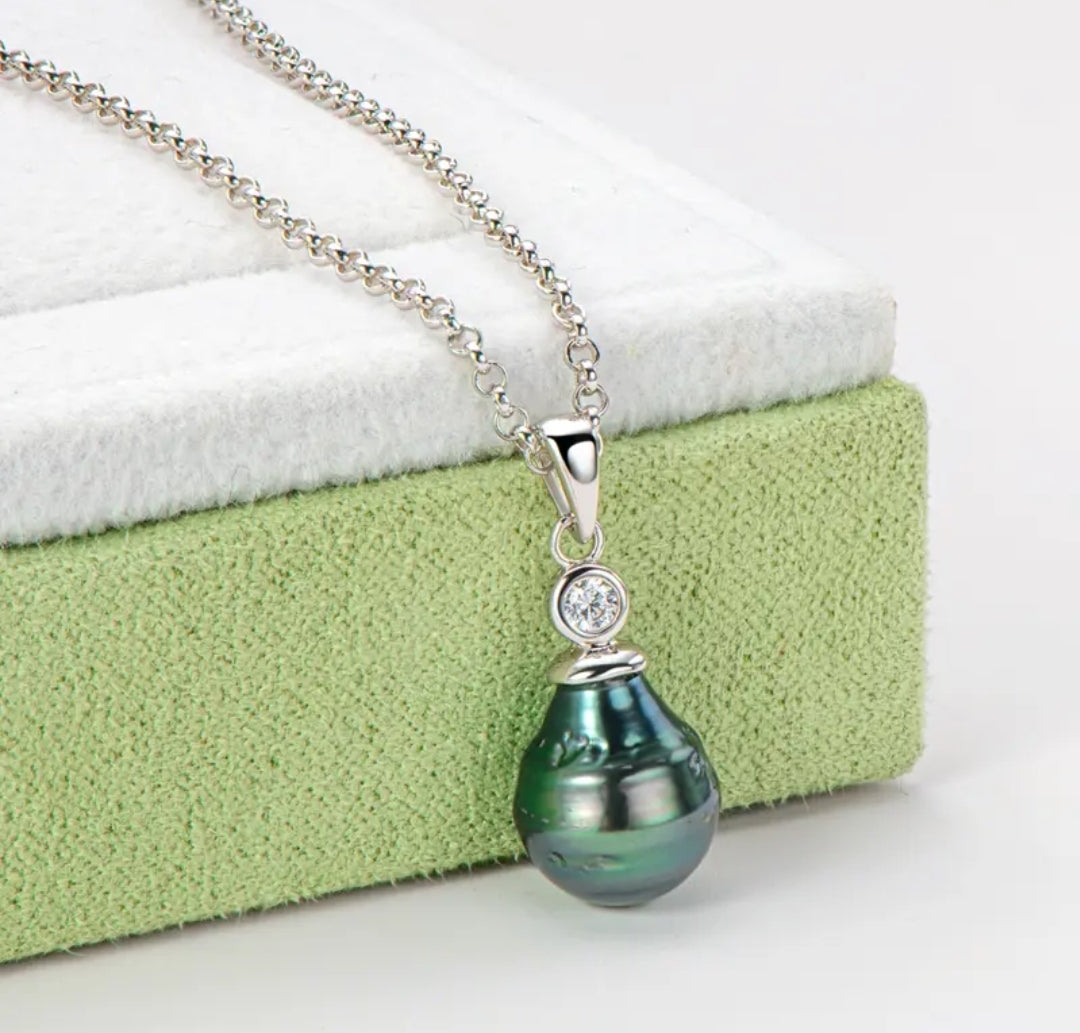 11mm baroque pearl pendant necklace