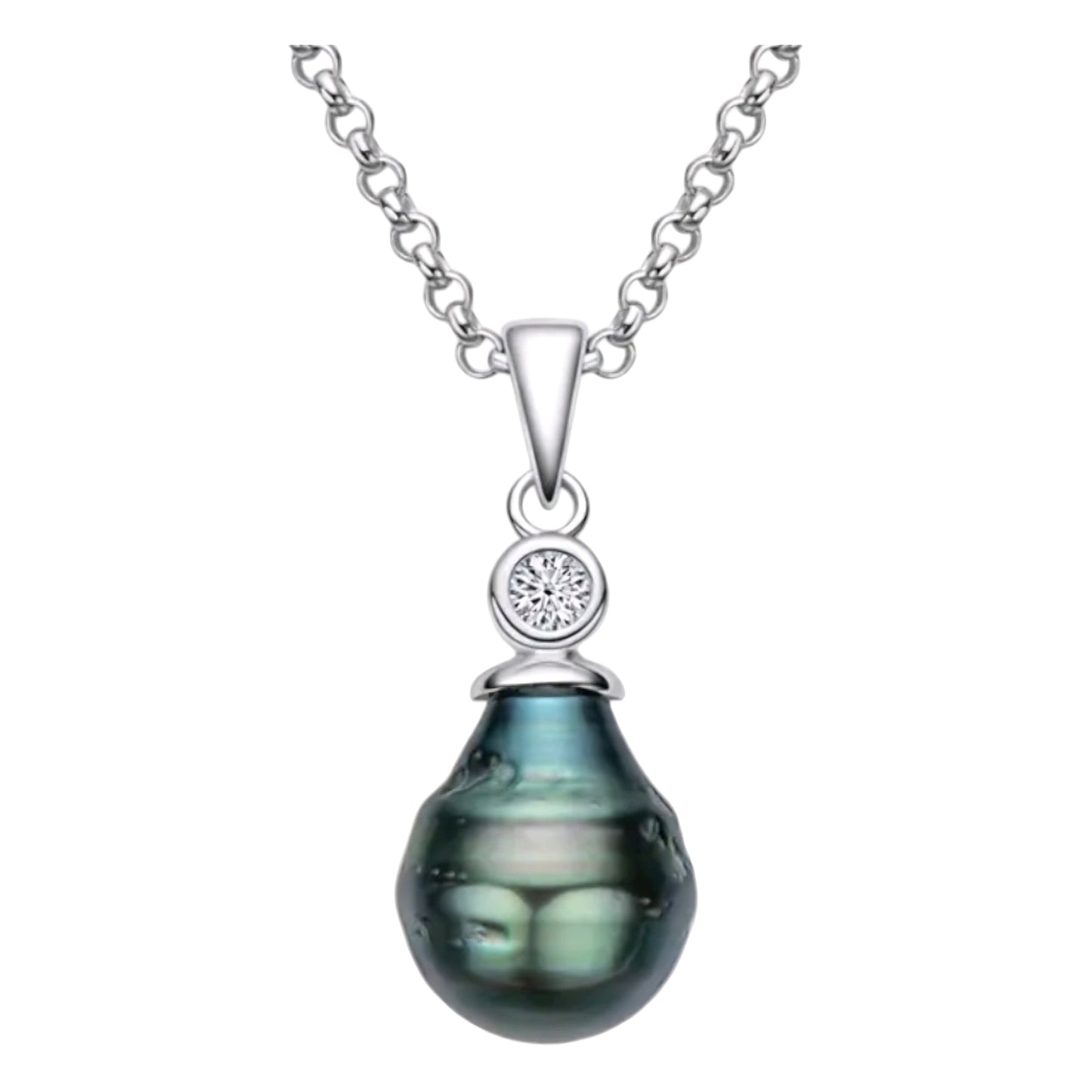 11mm baroque pearl pendant necklace