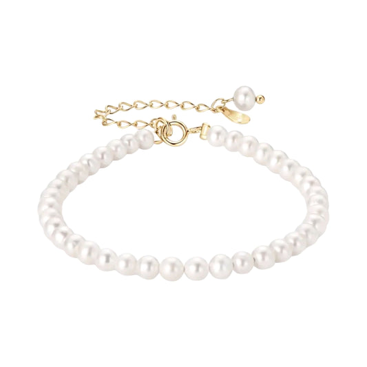 3mm/4mm white pearl bracelet