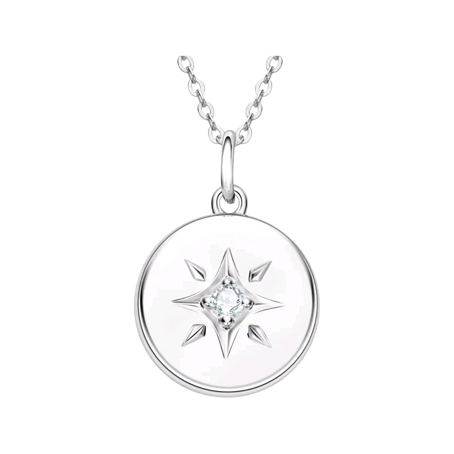 2.5mm north star Moissanite pendant necklace