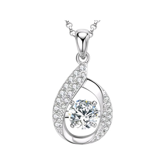 1ct infinity Moissanite pendant necklace