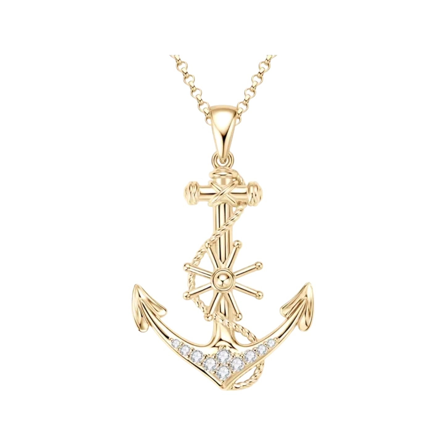0.2ct Moissanite pendant necklace