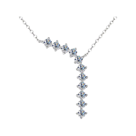 3mm 11pcs  Moissanite pendant necklace