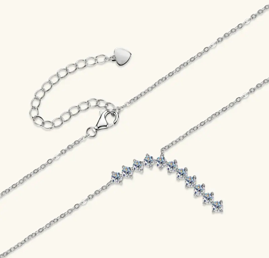 3mm 11pcs  Moissanite pendant necklace