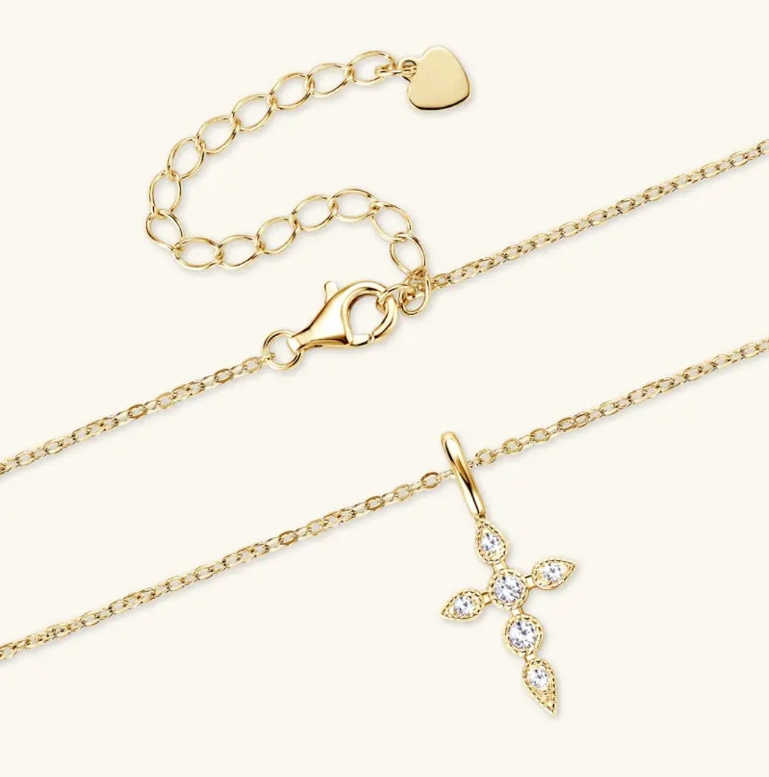 2mm*2pcs 3mm*4pcs Moissanite pendant necklace
