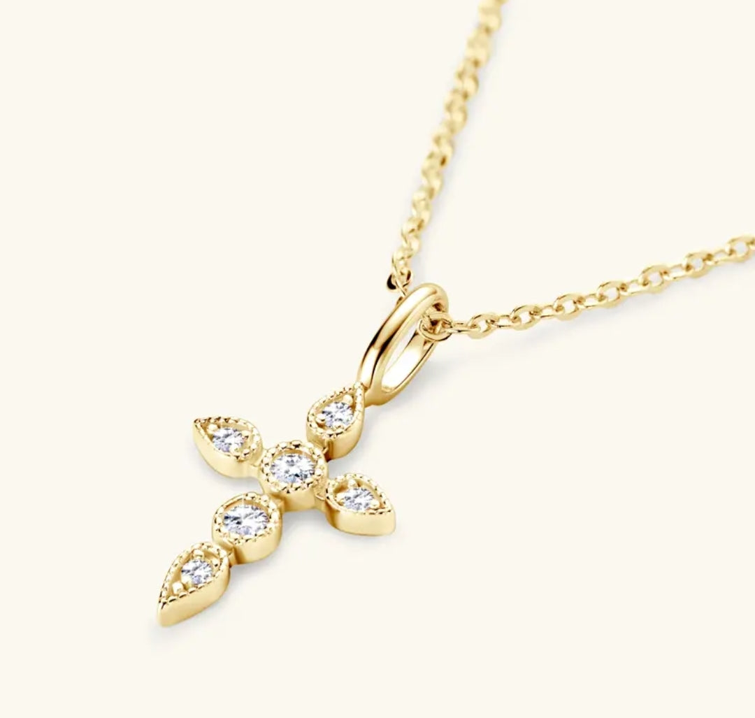 2mm*2pcs 3mm*4pcs Moissanite pendant necklace