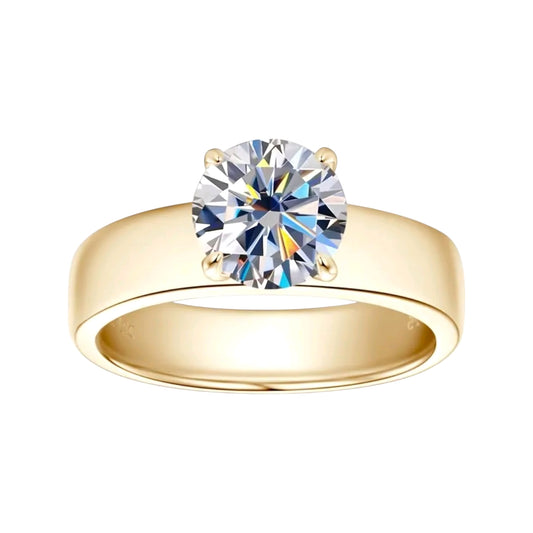 2ct unique moissanite engagement ring