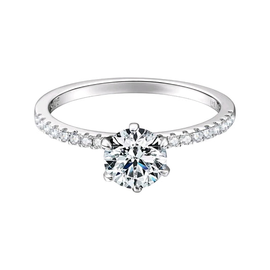 1ct vvs1 moissanite engagement ring