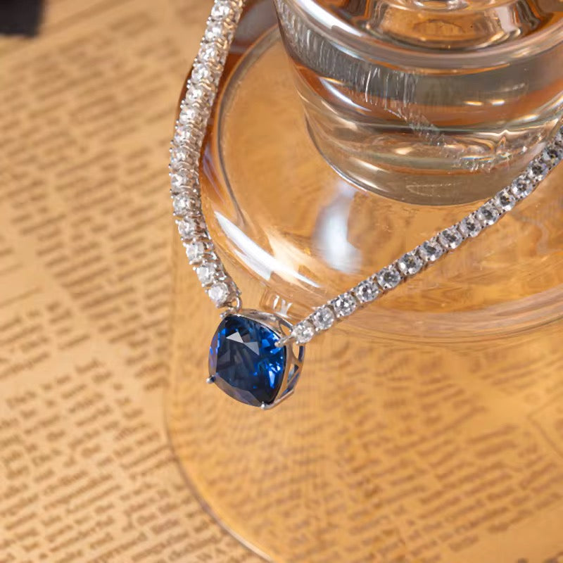 8ct Real Sapphire Necklace (45cm)