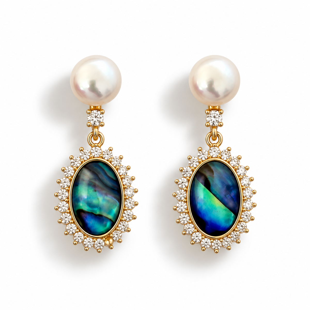Freshwater Pearl Earrings.