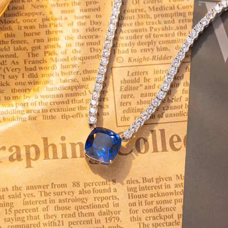 8ct Real Sapphire Necklace (45cm)