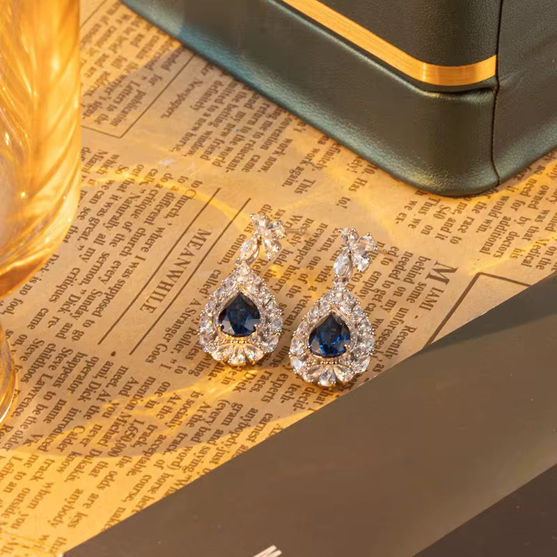 2ct Real Sapphire Earrings