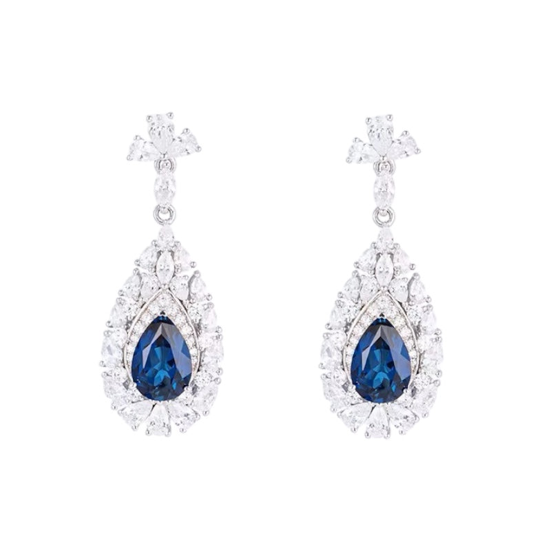 2ct Real Sapphire Earrings