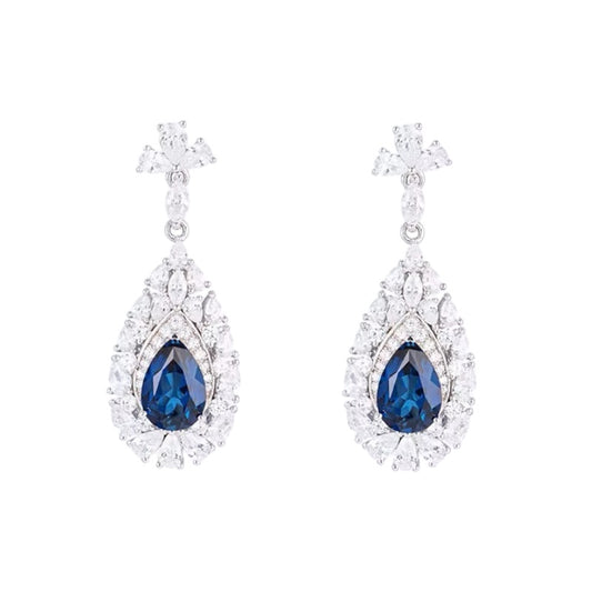 2ct Real Sapphire Earrings