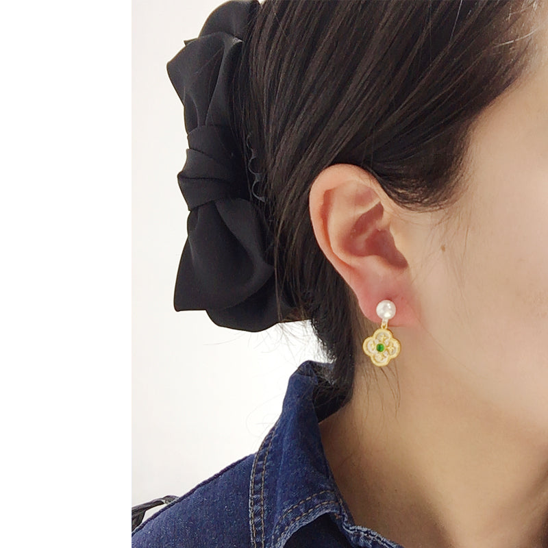 Handmade Natural Freshwater Pearl Earrings.