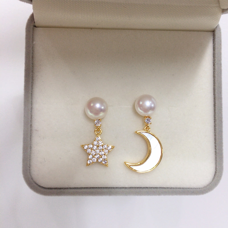 Handmade Natural Freshwater Pearl Earrings.
