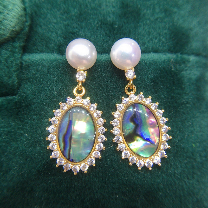 Handmade Natural Freshwater Pearl Earrings.