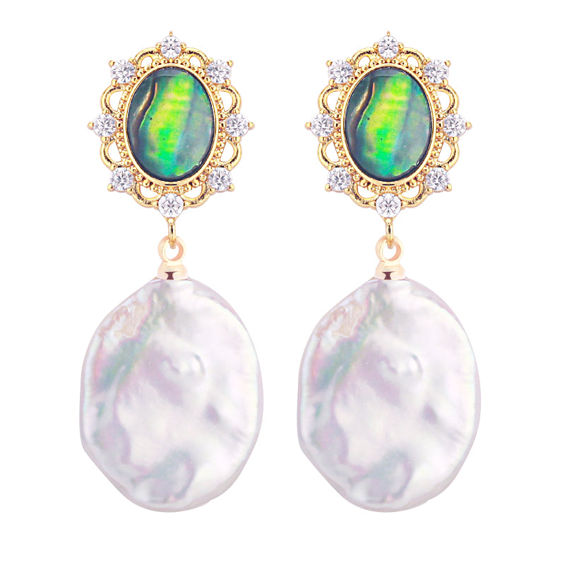 Handmade Natural Freshwater Pearl Earrings.
