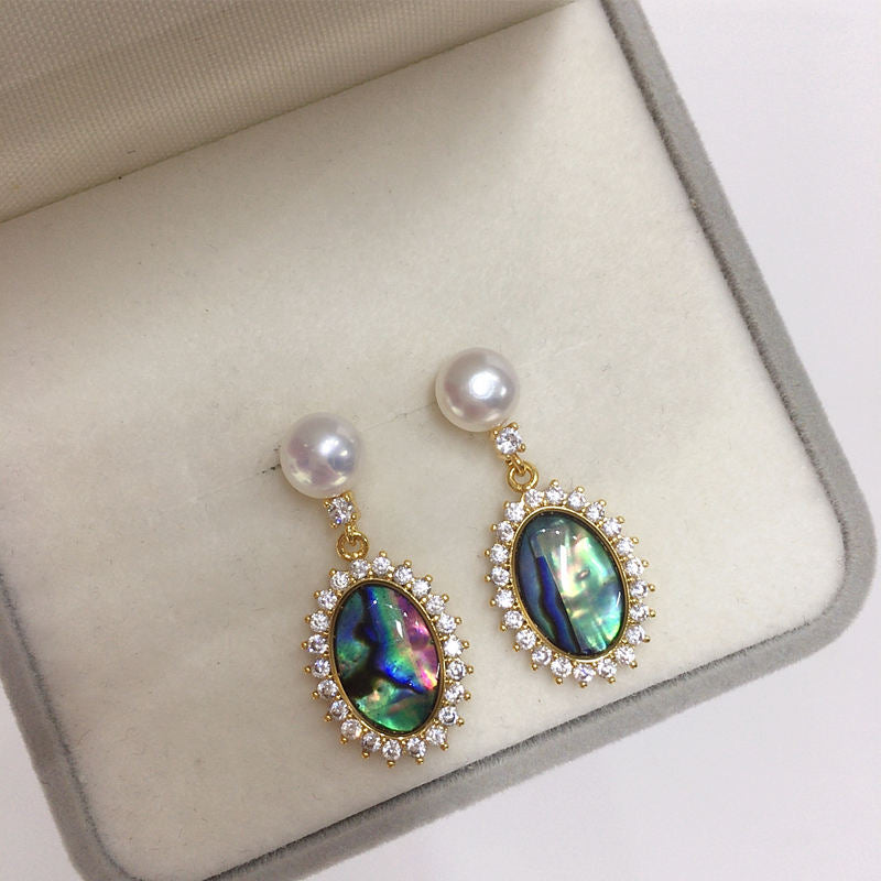 Handmade Natural Freshwater Pearl Earrings.