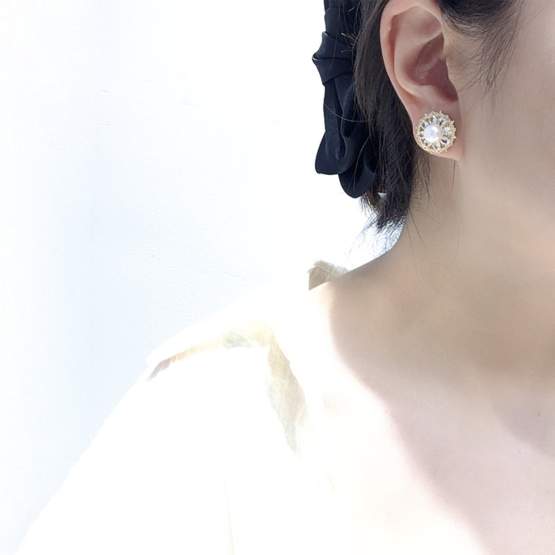 Handmade Natural Freshwater Pearl Earrings.